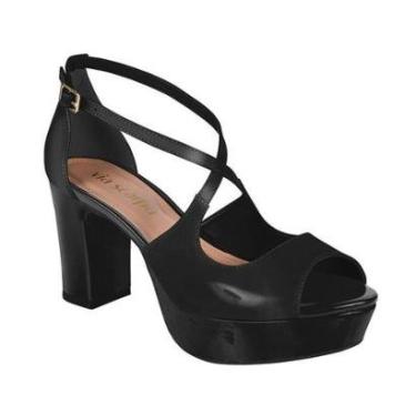 Imagem de Sandália Via Scarpa Salto Quadrado Napa Like-Feminino