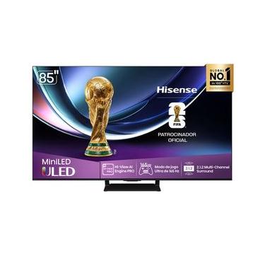 Imagem de Smart TV Hisense MiniLED 4K 85" Polegadas com Dolby Vision, HDR+ Gaming, Alexa e Wi-Fi...