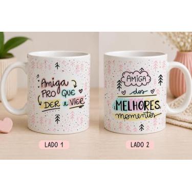 Imagem de Caneca BFF Amigas  Minha Best Friends  Melhor Amiga Caneca  Cerâmica P