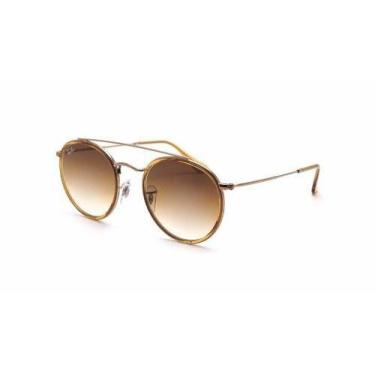 Imagem de Óculos Solar Ray Ban Rb3647-n 9070/51 51 Round Marrom, Marrom, Marrom