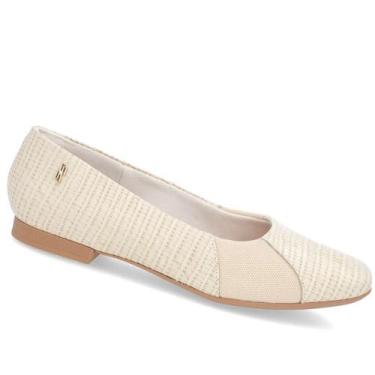 Imagem de Sapatilha Usaflex Ag40027002 Feminina, Creme, 38