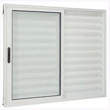 Imagem de Janela de correr 3F 120x100 vidro liso  - Alumasa