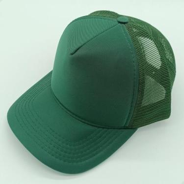 Imagem de Boné respirável Aba curva Masculino/Feminino Preto/Cinza/Verde - Genér
