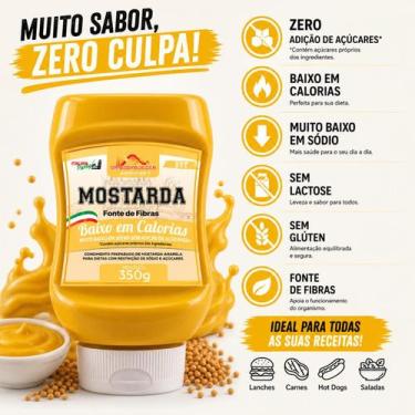 Imagem de MOSTARDA FIT Low Carb Zero Adição de Açúcares, Baixo sódio e Calorias 