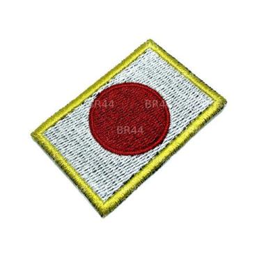 Imagem de Bandeira Japão Patch Bordada passar a ferro ou costura - BR44
