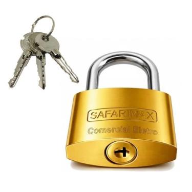 Imagem de Cadeado pequeno 30mm chave tri marca hongda para armario gaveta corren