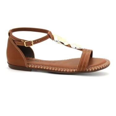 Imagem de Sandalia Feminina Dakota Original Rasteira Confortavel 242, 37, Carame