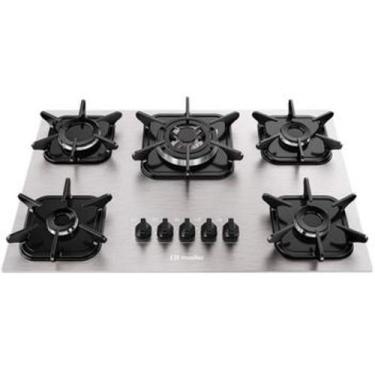 Imagem de Cooktop Mueller MCG5BK 5 Bocas de Alumínio com Queimador Tripla Chama 