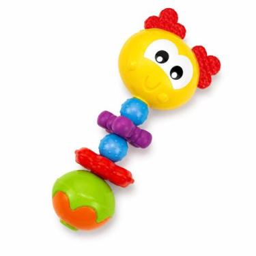 Imagem de Chocalho Segura Baby Som Suave Coordenação Motora - Pais&Filhos