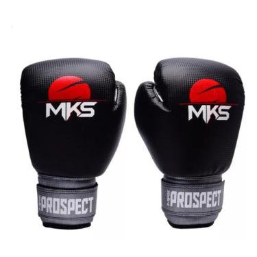 Imagem de Luvas de Boxe Muay Thai New Prospect Black & Silver MKS, Preto, Prata,