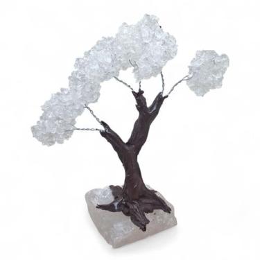 Imagem de Árvore Pedra Natural Cristal com Base Drusa de Cristal 17 cm - flash