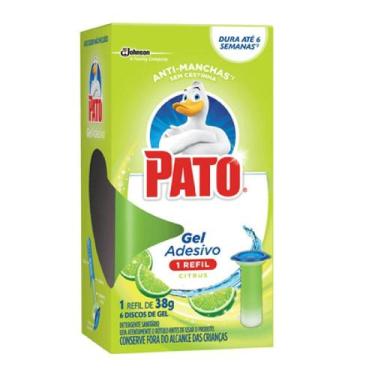Imagem de Gel Adesivo Fragrância Citrus com Aplicador Pato 1 Unidade