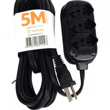 Imagem de Extensao Fiolux Pl Connect 2P+T 05M Preto