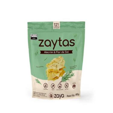 Imagem de Snack Lascas Zaytas Alecrim e Flor Sal Zaya 80G