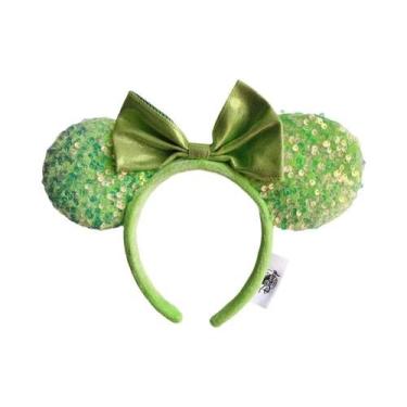 Imagem de Tiara De Orelhas Do Mickey Mouse Da Disney Para Meninas Com Lantejoula