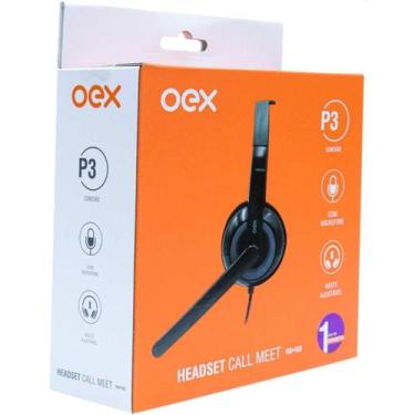 Imagem de Headset Call Meet Cabo 1,3 metro P3 HS103 OEX, Preto