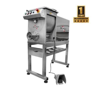 Imagem de Moedor Homogenizador de Carne Boca 98 Skymsen 3CV 900kg/h Tanque 41L T