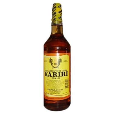 Imagem de Aguardente de Cana Kariri Com K Ouro 960ml Cachaça Tradicional Para Ca