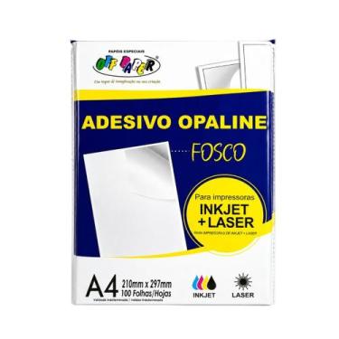 Imagem de Papel Adesivo Opaline Fosco A4 Com 100 Folhas Off Paper