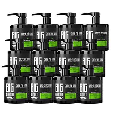 Imagem de Creme Pré Barba Big Barber 350g Lemon Limpador Facial Esfoliante Caixa Com 12 Unidades