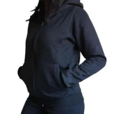 Imagem de Blusa de Moletom Feminina Capuz Zíper