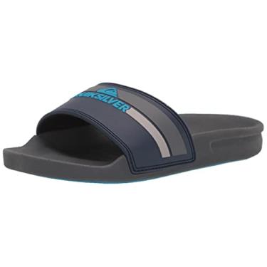 Imagem de Quiksilver Boy's Rivi Slide Youth Sandal, Blue/Blue/Grey, 12 Little Kid