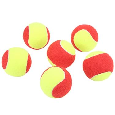 Imagem de Pokerty9 Bolas de tênis infantis, macias e elásticas, leves, sem pressão, pelúcia premium, alta segurança, 50% sem pressão para treino ao ar livre