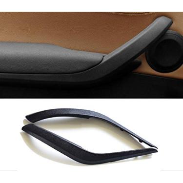 Imagem de Tampa da maçaneta da porta 2 peças lado esquerdo/direito tampa da maçaneta da porta suporte de braço da porta para BMW X1 E84 2010-2016 (preto)