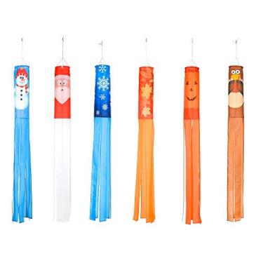 Imagem de Trademark Innovations WINDSOCK-WTRFL Conjunto de meias de vento, multicoloridas