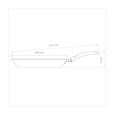 Imagem de Frigideira Tramontina Turim Aluminio Max Chumbo 30 Cm 2,5