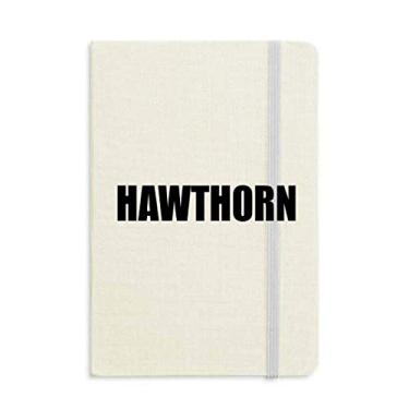 Imagem de Caderno Hawthorn frutas nome alimentos capa dura diário clássico A5 presente