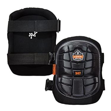 Imagem de Joelheiras profissionais Ergodyne ProFlex 347, capa protetora longa, tecnologia leve acolchoada com gel, alças ajustáveis, preta