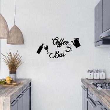 Imagem de Aplique Coffee Bar Kit Completo Letras Mdf 3mm Decorativo Cozinha Sala