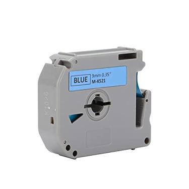 Imagem de Fita de etiqueta de substituição de 9 mm x 8 m, impressão suave precisa de rápida duração clara resistente multicolorida fita de máquina de etiquetas para PT-65/PT-70/PT-80(#3)