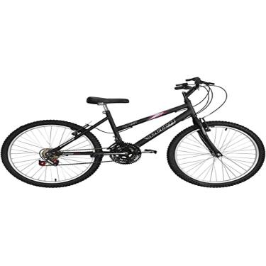 Imagem de Bicicleta de Passeio Ultra Bikes Esporte Aro 24 Reforçada Freio V-Brake – 18 Marchas Preto Fosco, BMF24-01PTF