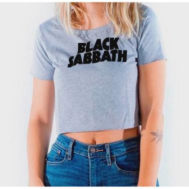 Imagem de Camiseta Cropped Banda De Rock Black Sabbath