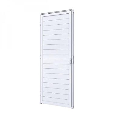 Imagem de Porta de Giro de Alumínio Lambri 215 x 85 x 7,6 cm Esquerda Lucasa