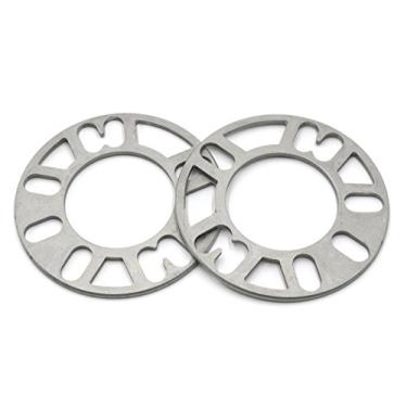 Imagem de Pacote de 2 unidades, liga de alumínio 4 e 5 sacos de 5 mm de espessura, espaçadores universais para rodas – compatível com PCD 98-120