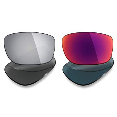 Imagem de Mryok 2 pares de lentes polarizadas de substituição para óculos de sol Oakley Fives Squared – Opções