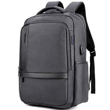 Imagem de Mochila de ombro Mochila de tecido Oxford para computador Mochila de carregamento USB Mochila para exterior, use esponja de alta densidade para eliminar ou reduzir a interferência Mochila de choque
