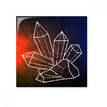 Imagem de Pedra adorna de tijolos vitrificados com pedra preciosa do universo de cristal
