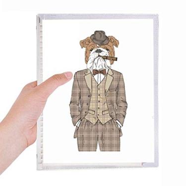 Imagem de Caderno de ilustração em aquarela para cães adoráveis com folhas soltas diário recarregável