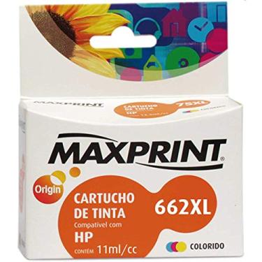 Imagem de Cartucho de tinta Maxprint Compatível HP CZ106A No.662XL Colorido