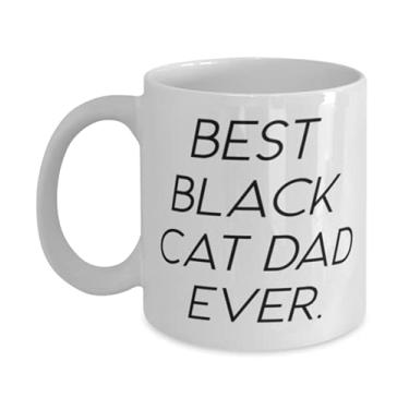 Imagem de Caneca Fancy Black Cat 325 ml, melhor gato preto de todos os tempos, presente para amantes de gatos, presentes reutilizáveis de amigos