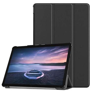 Imagem de Kepuch Couro-PU Capas Bolsas Estojos para Samsung Galaxy Tab S4 10.5 T830 T835 T837 - Preto