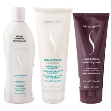 Imagem de Silk Moisture Kit Shampoo Condicionador E Inner Restore 200ml - Sensci