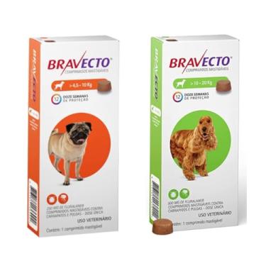 Imagem de Bravecto Cães Antipulgas e Carrapatos MSD | Kit 250mg e 500mg