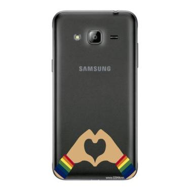 Imagem de Capa Case Capinha Samsung Galaxy  J3 Arco Iris Amor - Showcase
