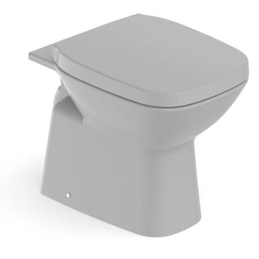 Imagem de Vaso Sanitário Convencional com Assento Termofixo Queda Amortecida Debba Classic Roca Stone Fosco