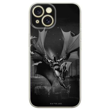 Imagem de ERT GROUP Capa de celular para iPhone 15 Plus original e oficialmente licenciada DC padrão Batman 073 perfeitamente adaptada à forma do celular, capa feita de TPU